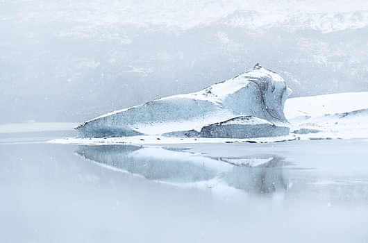 Iceberg on Glacier Lagoon Iceland