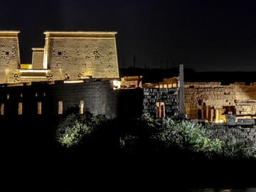 Sound and Light Show at Philae Temple in Aswan