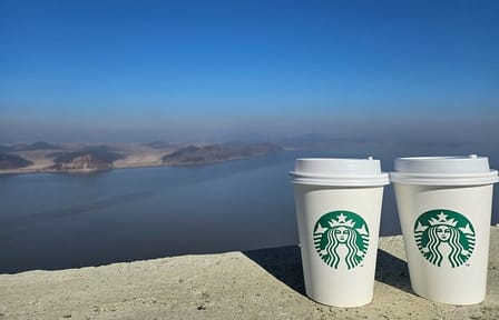 Starbucks DMZ with North Korea View