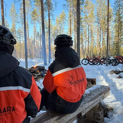 Electric Fat Biking at a Reindeer Farm in Rovaniemi - Image 9