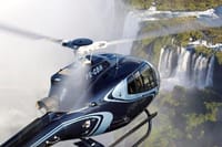 Helicopter flight over Iguazu Falls