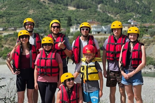 Family Rafting Vjosa River in Permet Albania photo 5