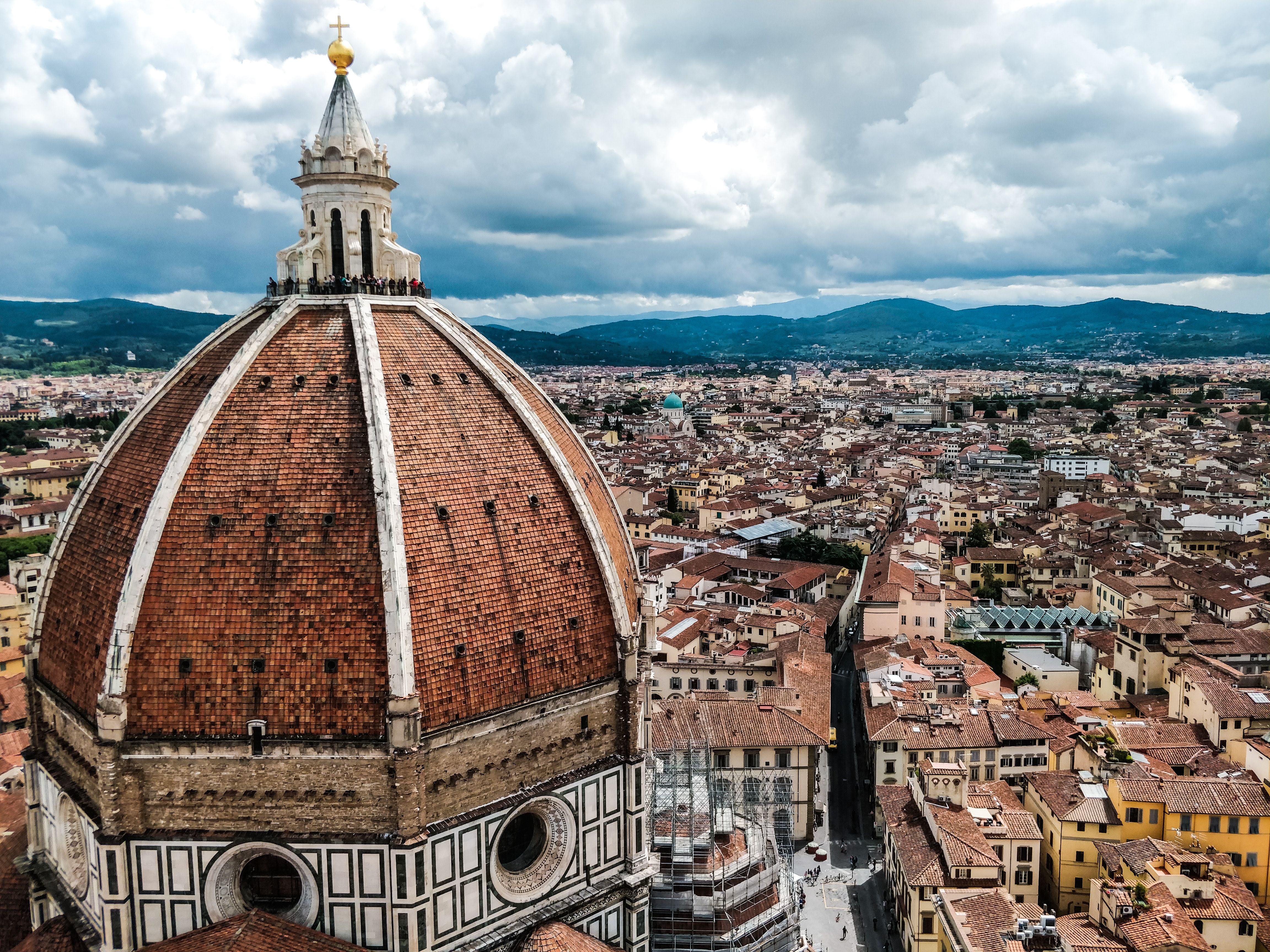 Panoramic view of Brunelleschi's Dome and Florence city centre 