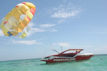 Parasailing Adventure Over Punta Cana's Coastline