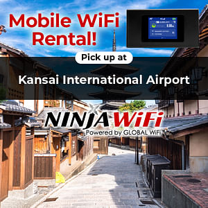 20% OFF: Japan Mobile WiFi - Kansai Airport (Kyoto + Osaka) Pickup