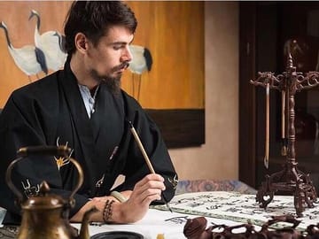 Beijing Wangfujing Calligraphy Class by Forbidden City