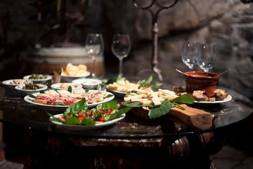 Display of some typical Tuscan appetizers