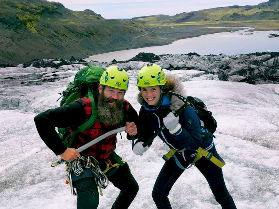 Glacier Hike, South Coast Waterfall & Black Sand Beach — Glaciers and Waterfalls