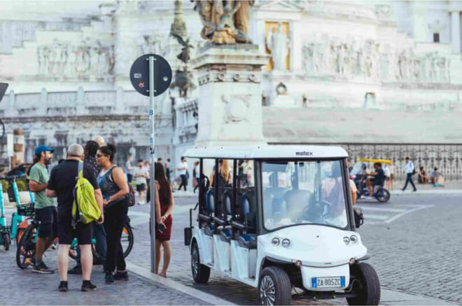 Family Golf Cart Tour of Rome