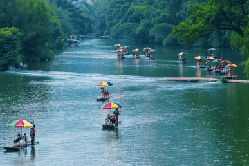 Bamboo Rafting Adventure on the Yulong River in Yangshuo