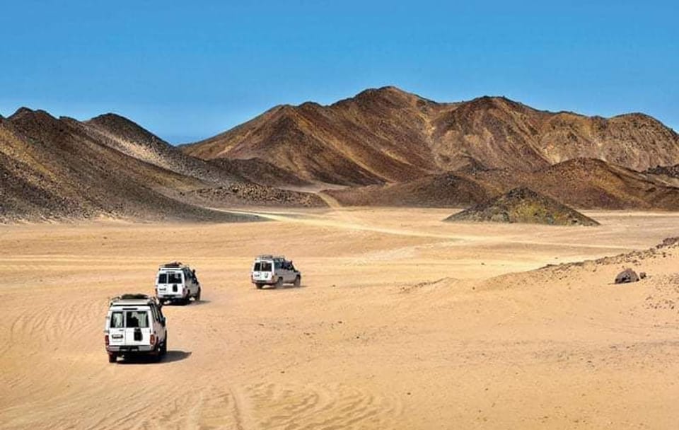 Desert Jeep Safari and Camel Ride Adventure from Safaga