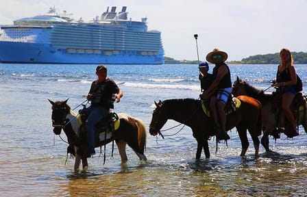 Horseback Riding and Beach Break in Flowers Bay, Roatán