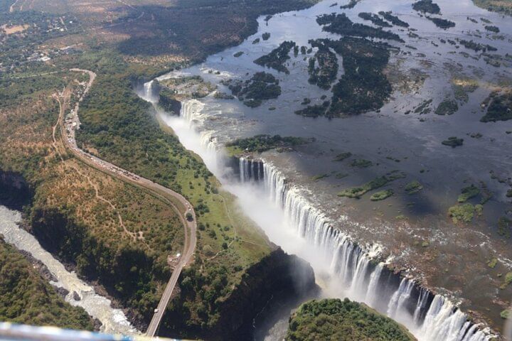 Helicopter Flight over the Victoria Falls