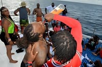 Enjoy the ultimate all-inclusive party on a Negril catamaran, complete with unlimited drinks, lively music, and unforgettable moments with your friends!