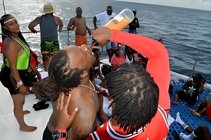 Enjoy the ultimate all-inclusive party on a Negril catamaran, complete with unlimited drinks, lively music, and unforgettable moments with your friends!