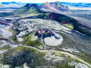 Frostastaðahals and strútur volcanic crater