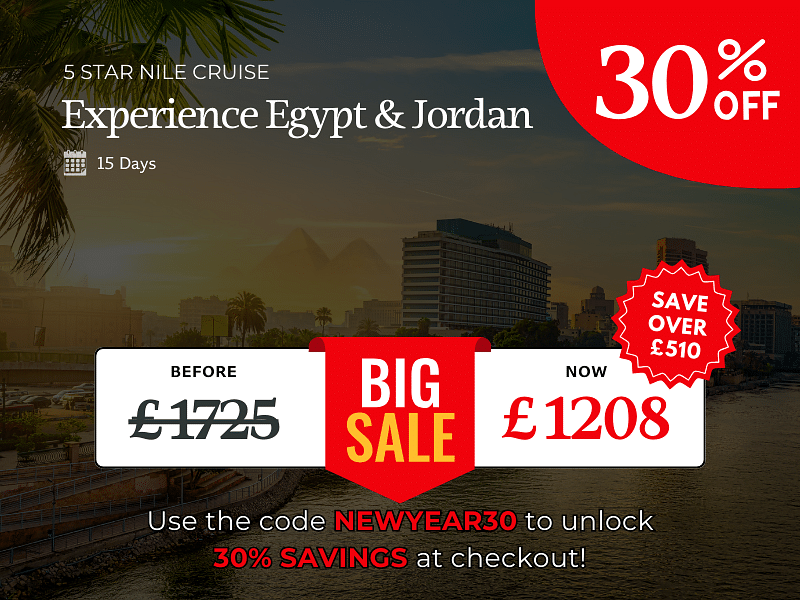 Egypt & Jordan: Nile Cruise, Petra & Red Sea Adventure with 5-Star Cruise