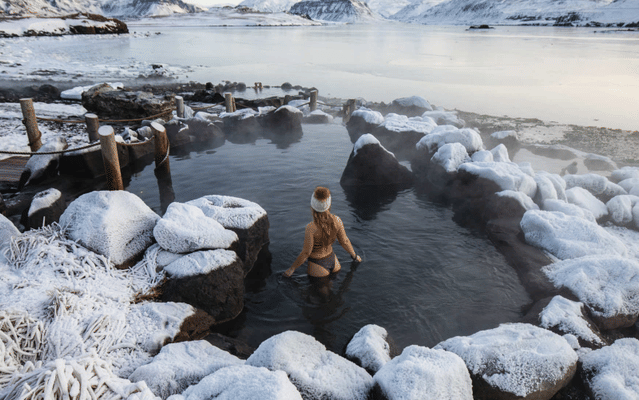 PRIVATE Glymur Waterfall Hike & Hvammsvík Nature Baths 