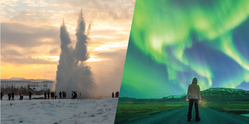 Reykjavik Sightseeing - Golden Circle and Northern Lights tour 
