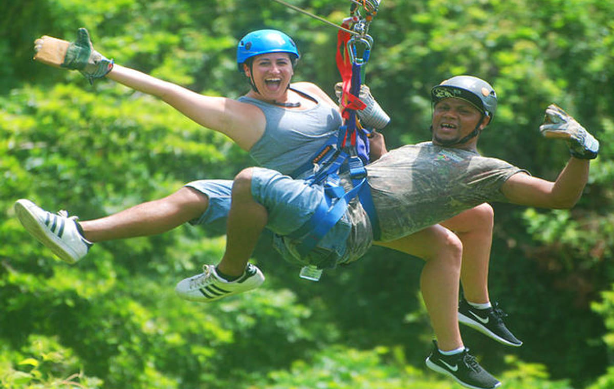Mega Excursion Zipline, City Tour, Chocolate, Rum Factory & Transportation