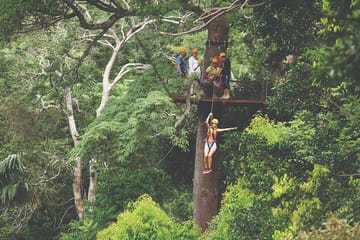 Flying Hanuman Zipline & Abseil Adventure with Hotel Transfer