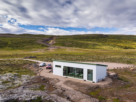 All tours begin at Víðgelmir Cave Centre, a comfortable service house roughly 300m away from the cave entrance.