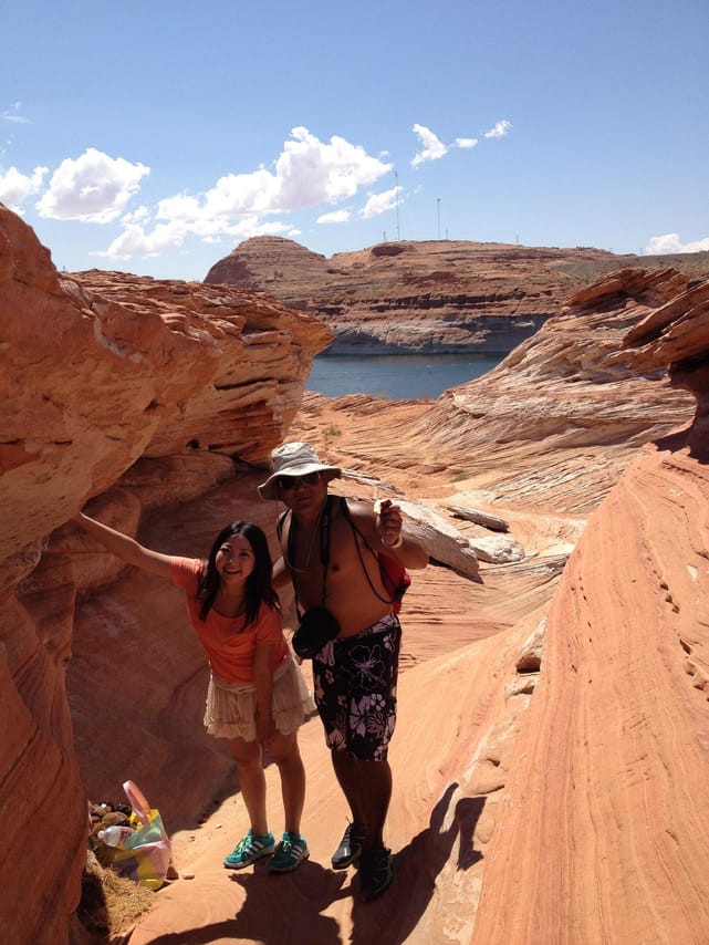 Our guide took us for a swim in lake Powell