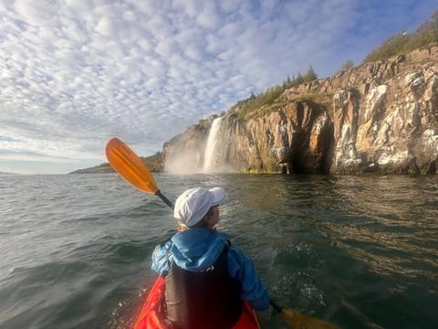 Akureyri Tandem Kayak Tour and Geothermal Waterfall, photo 3