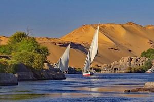From Aswan enjoy a Full day Felucca sailing from the morning till sunset