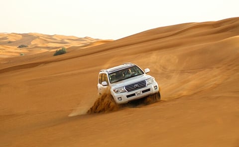 Morning Desert Safari with Quad biking and Sand Boarding