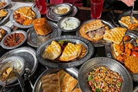 Traditional Turkish Dinner Feast in a Local Restaurant  4
