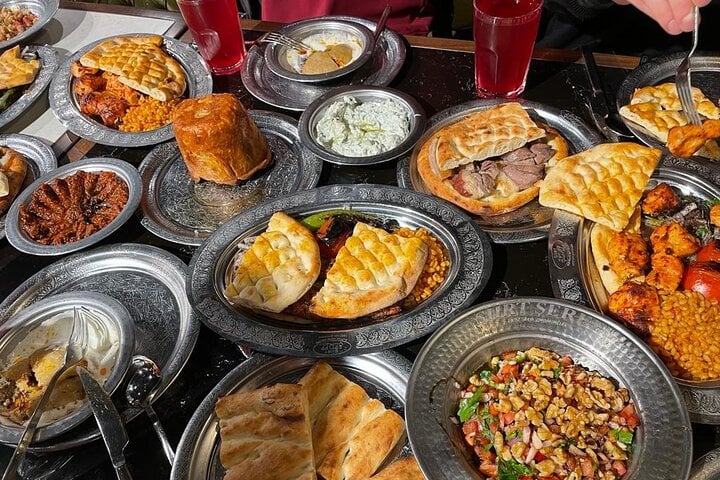 Traditional Turkish Dinner Feast in a Local Restaurant 4