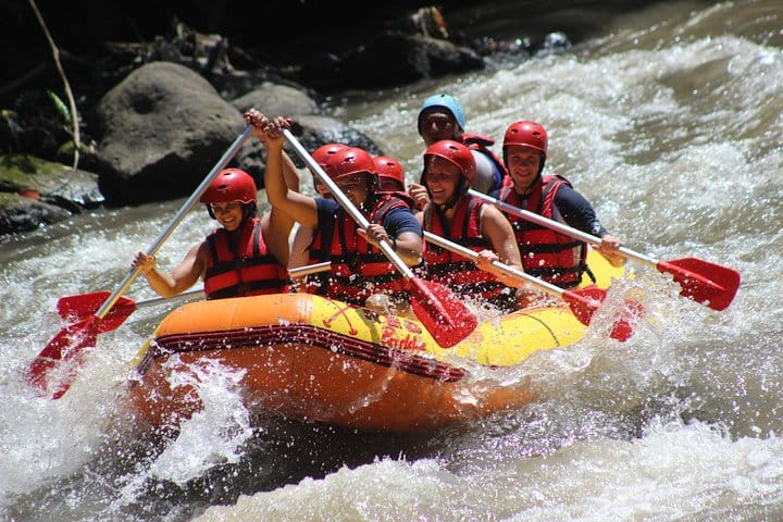 Have fun and share laugh at white water rafting