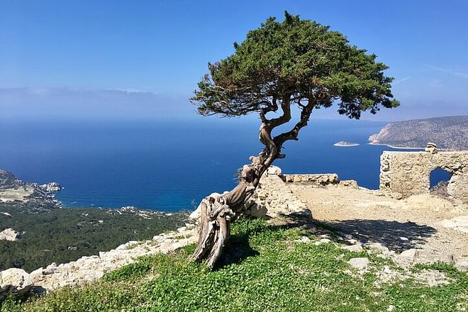 picture of the aegean from Monolithos, Rhodes, Greece