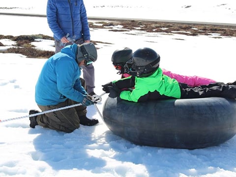 Snowmobile and slide Family tour, photo 3