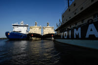 Icebreaker fleet on summer vacation