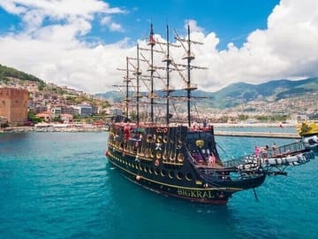 Pirate Ship Cruise Experience in Alanya with Transfers
