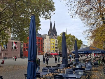 Cologne panorama with  free time in Düsseldorf