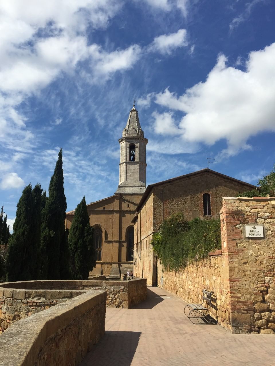 External view of Pienza's Cathedral
