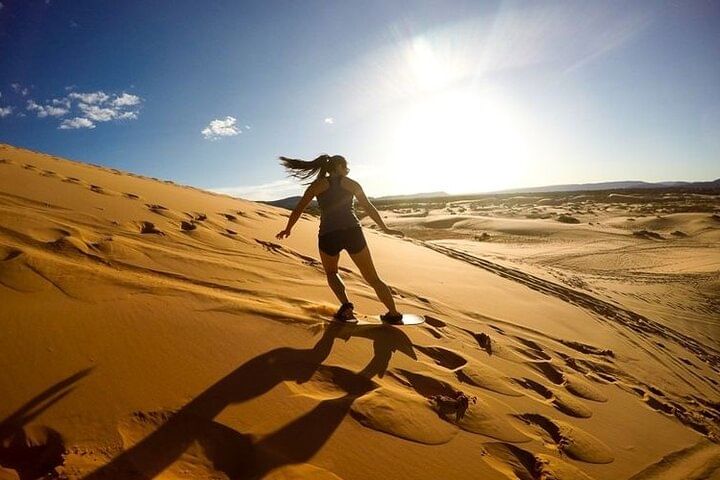 Sharing or Private Safari, Sand Boarding, Camel Ride, inland Sea Quick swim