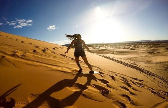 Sharing or Private Safari, Sand Boarding, Camel Ride, inland Sea Quick swim