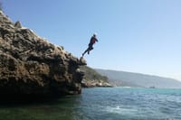 Cliff jumping from amazing cliffs
