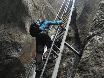 7 Ladders Canyon - big ladder