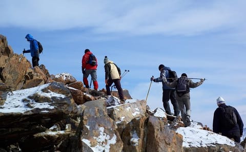 Trekking Mount Kenya via the Sirimoni and Chogoria Routes