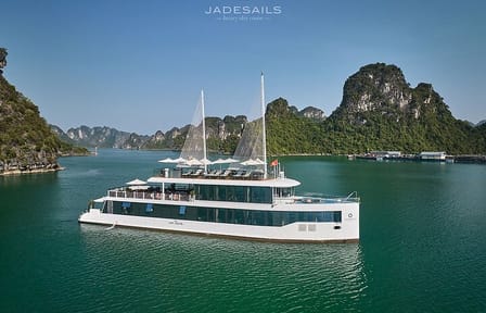 JADE SAILS Best Luxury Day Cruise Visit Ha Long Bay & Lan Ha Bay