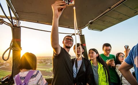 Hot Air Balloon Ride Over Luxor with Hotel Transfers
