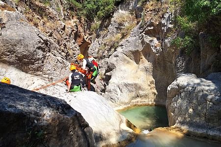 Canyoning Adventure in Agios Loukas Gorge near Athens