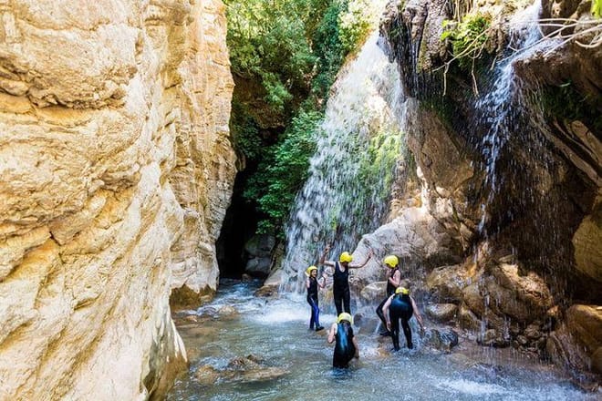 Crossing Neda gorge
