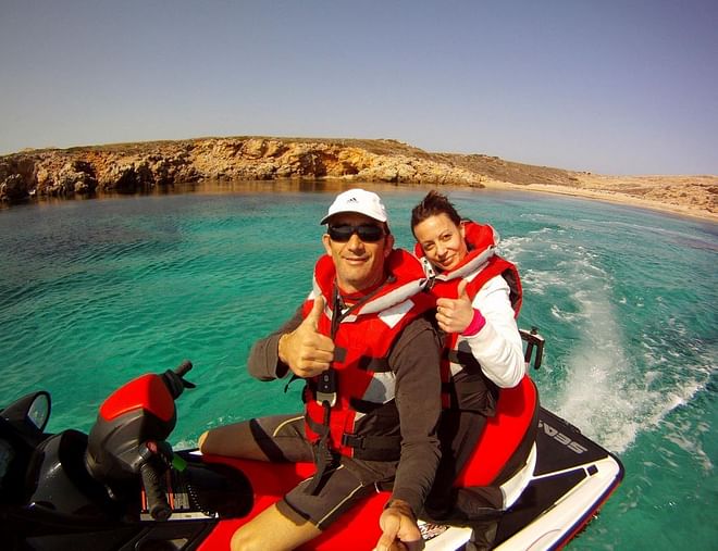1-hour jet ski tour along the North Coast (departures from Fornells)