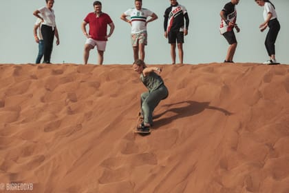 Big Red Desert Buggy Tour 2 Hours with Camel Ride & Sandboarding